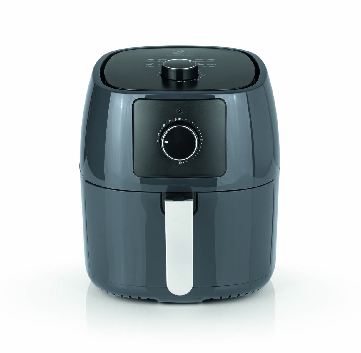 Kochwerk » Heißluft-Fritteuse « 1400W, Timer, 5L-Korb, 8-in-1 Funktion