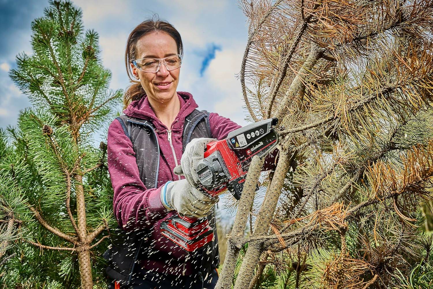 Einhell Akku-Astkettensäge » GE-PS 18/15 Li BL-Solo « PurePOWER Motor