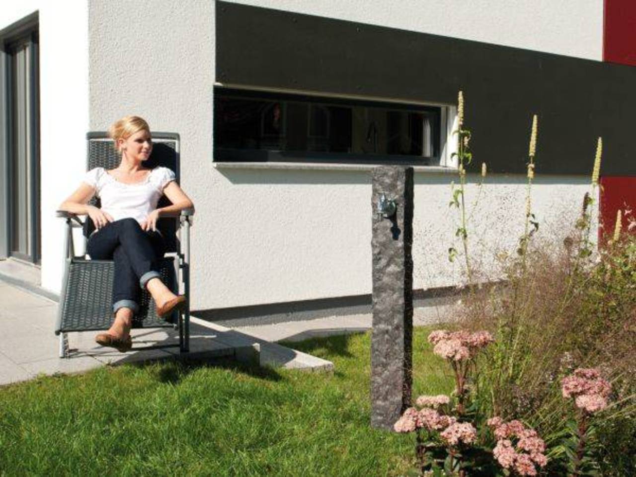 GRAF Wasserzapfsäule » GRANIT « 3/4 Zoll - darkgranite - Art. 356025