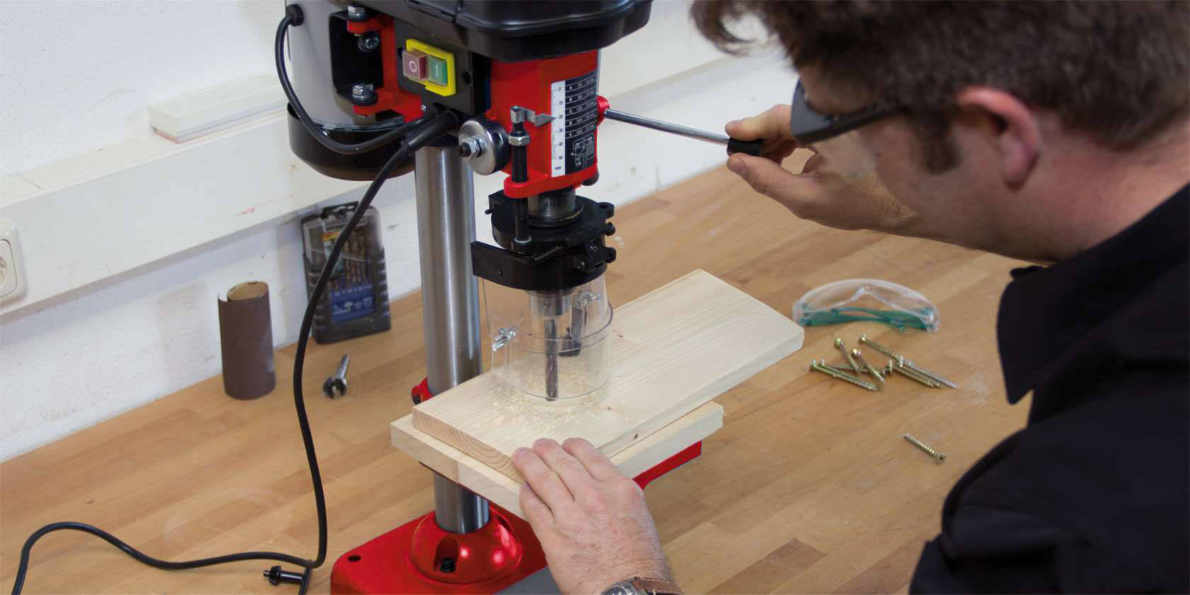 Einhell Säulenbohrmaschine » TC-BD 350 « 350 Watt, Tischbohrmaschine