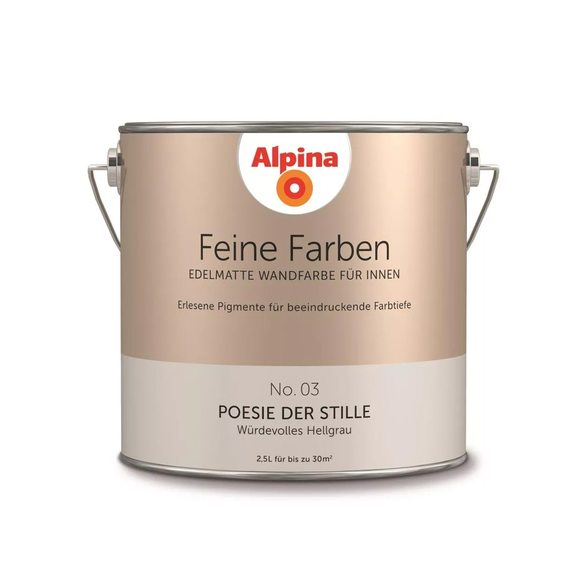 Alpina Feine Farben » Poesie der Stille « 2,5 l, Hellgrau, No. 03
