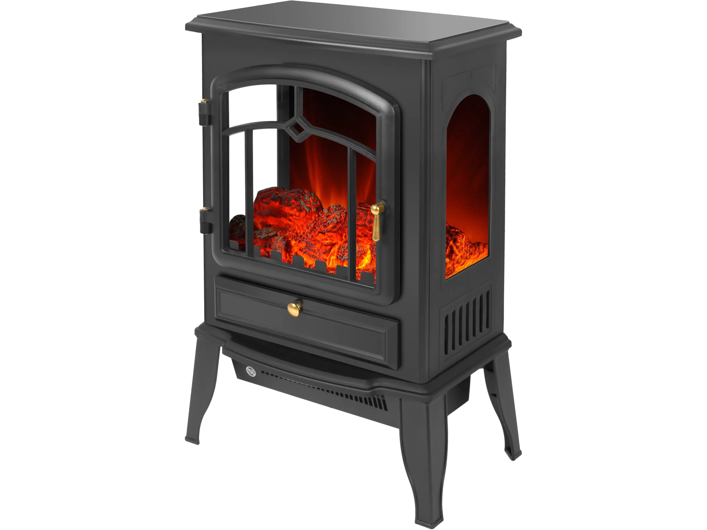 El Fuego Elektrokamin » Como II « Schwarz, 2 kW, LED-Flammenbild