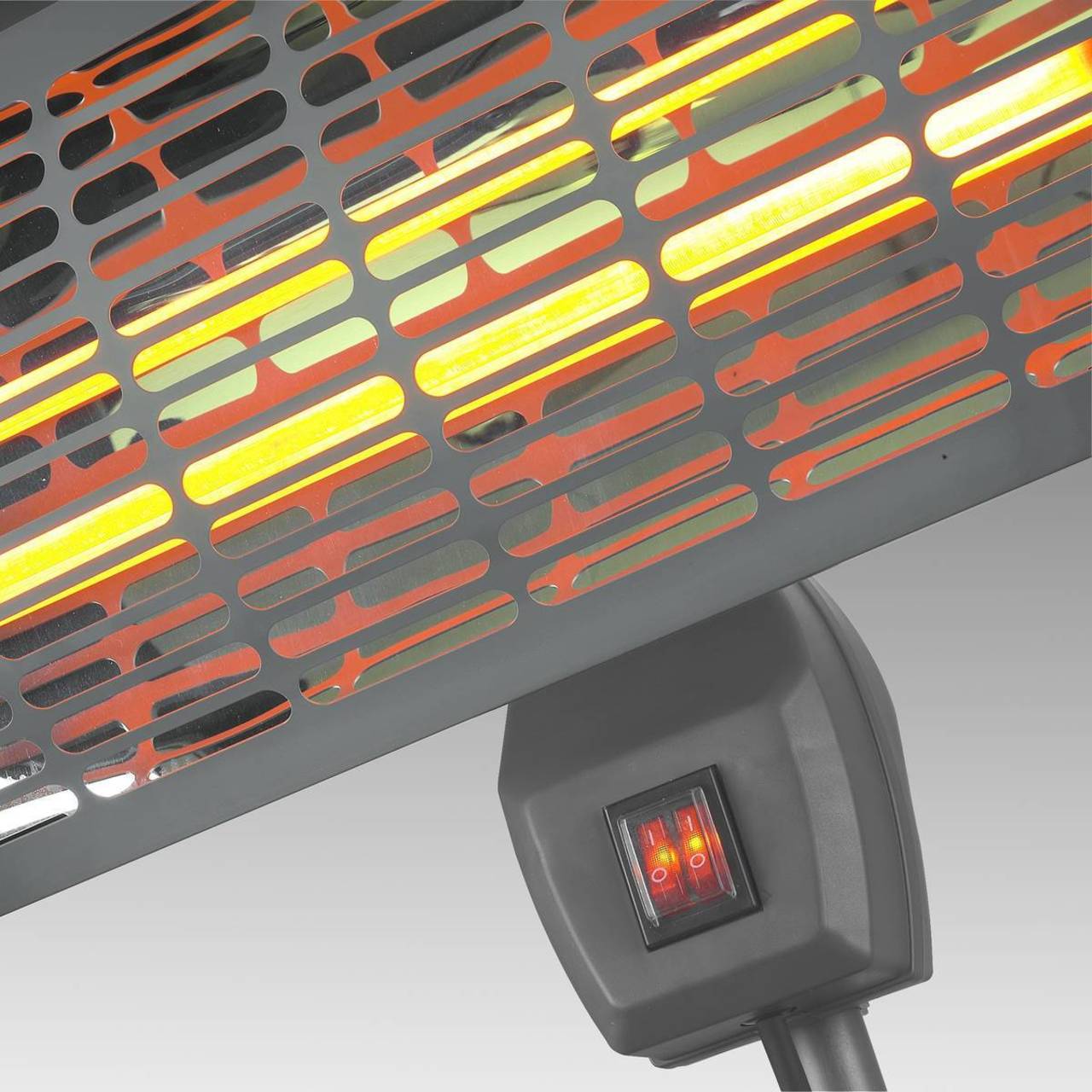 Eurom Balkonheizstrahler Terrassenstrahler Gastronomie Q-Time 2000 Watt Quartz
