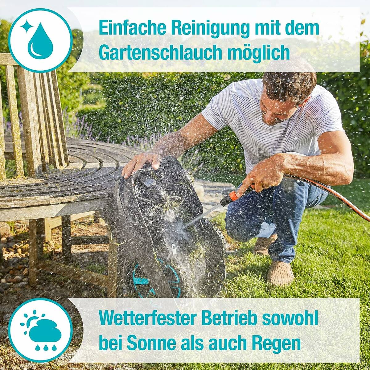 Gardena Mähroboter » smart SILENO city 600 « Inkl. Gateway, LONA™