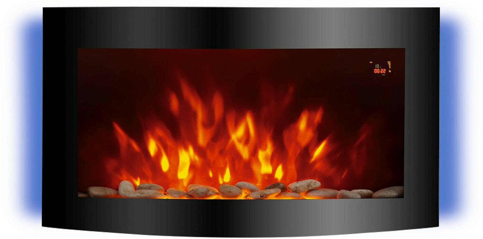 El Fuego Elektrokamin » Davos « AY6191, 2 Heizstufen 2000W Wandmontage