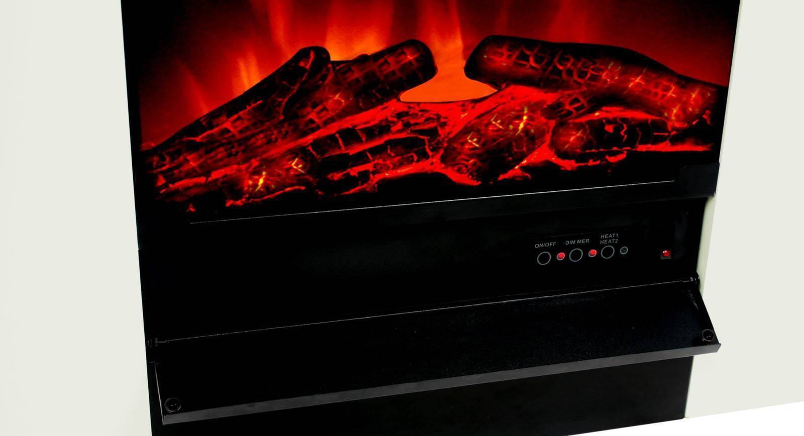 El Fuego Elektrokamin » Tessin « AY0626 - 2 Stufen, Weiß