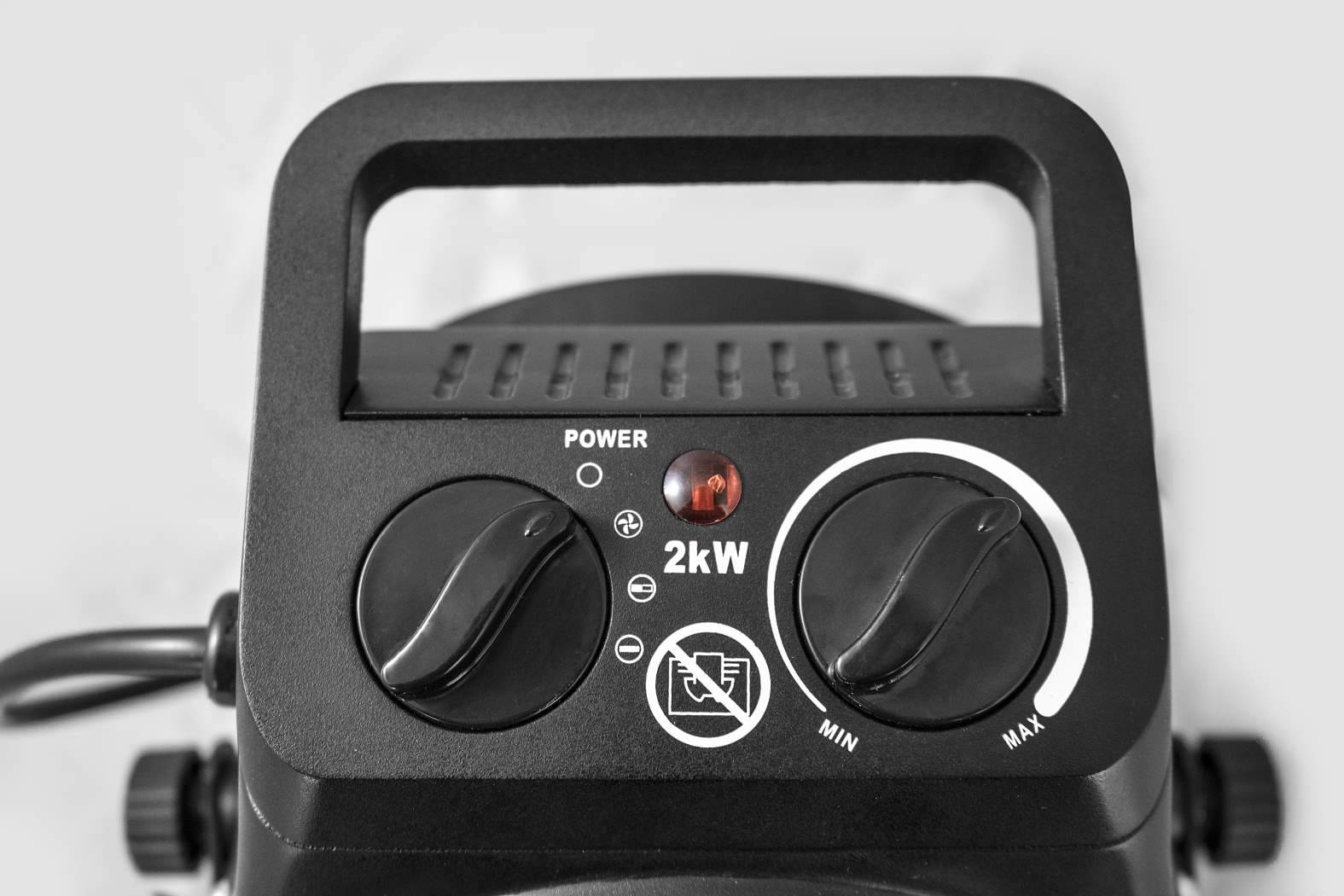 Güde Elektroheizer GEH 2000P, 230V, 2 kW Heizleistung, Heizgebläse