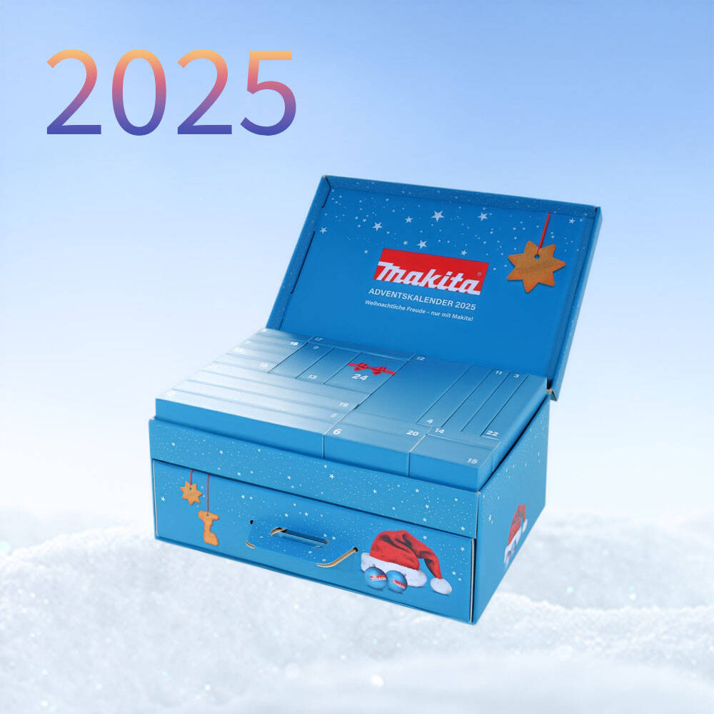 Makita Adventskalender 2025 » P-84800 « 24 Fanartikel zum Verschenken