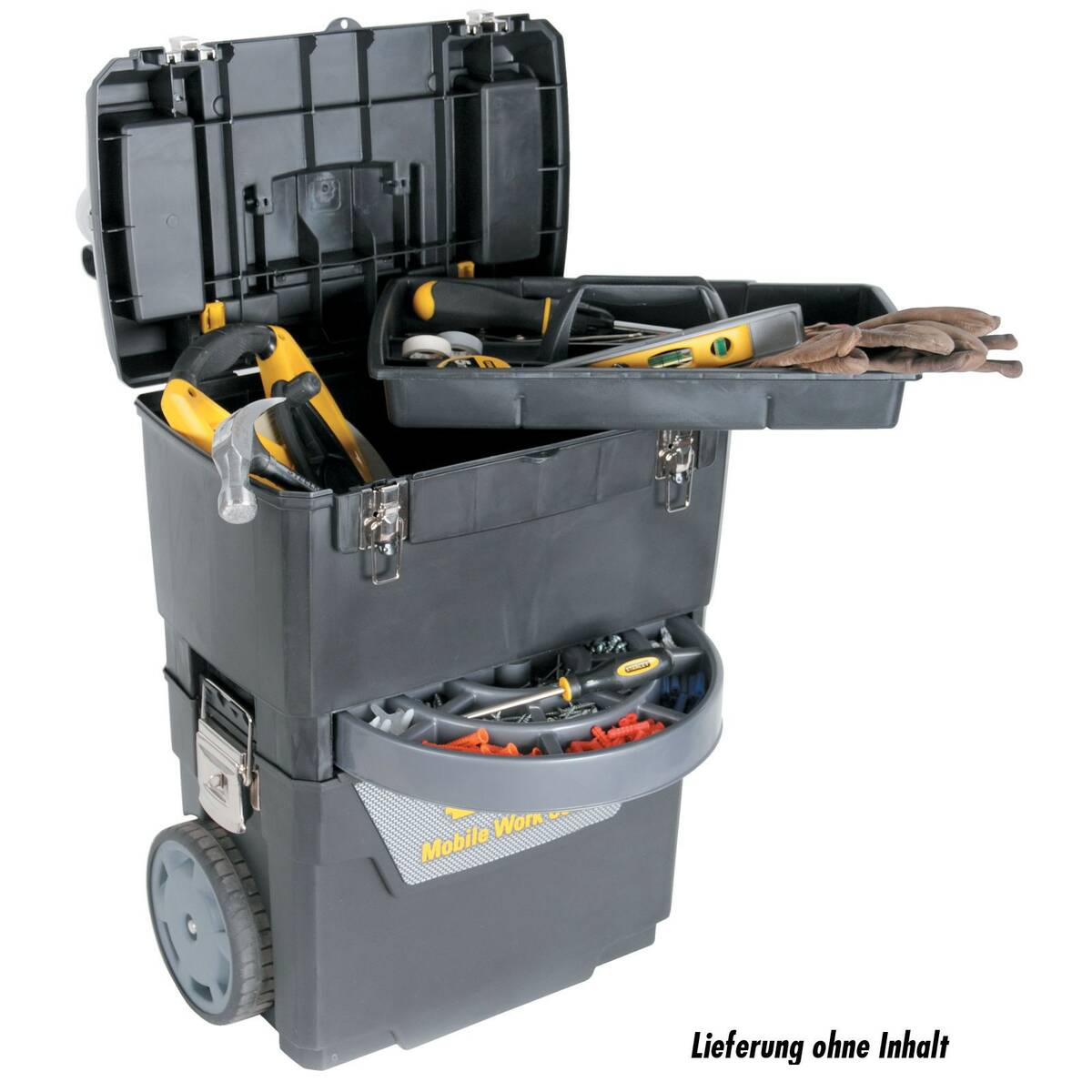 Stanley Werkstattwagen » 1-93-968 « große Räder, Griff, zwei Fächer