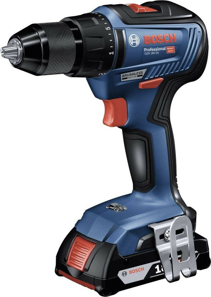 Bosch Professional Akku-Bohrschrauber » GSR 18V-55 « inkl. 2 Akkus