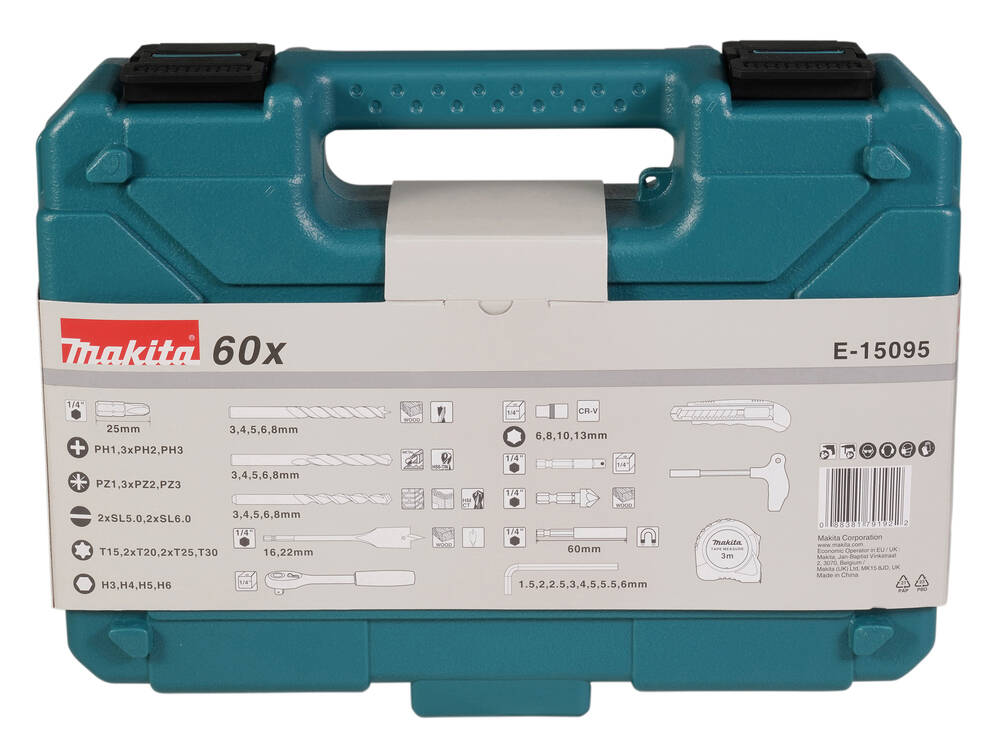 Makita Bohrer- und Bit-Set » E-15095 « 60-tlg.