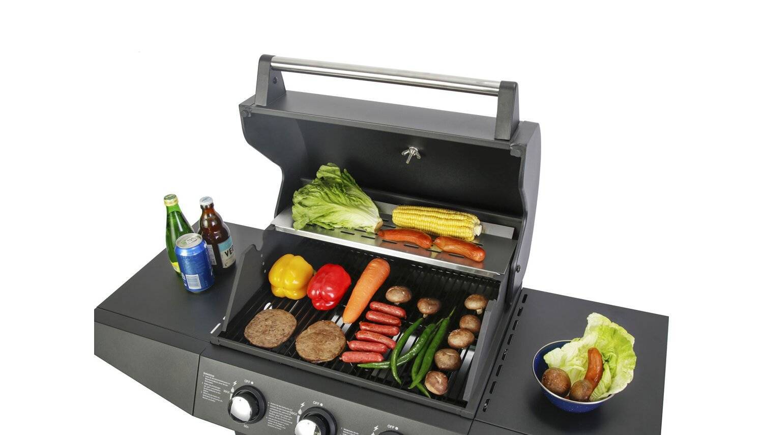 EL FUEGO® Gasgrill » SAN ANGELO « AY0581 - inkl. Deckelthermometer