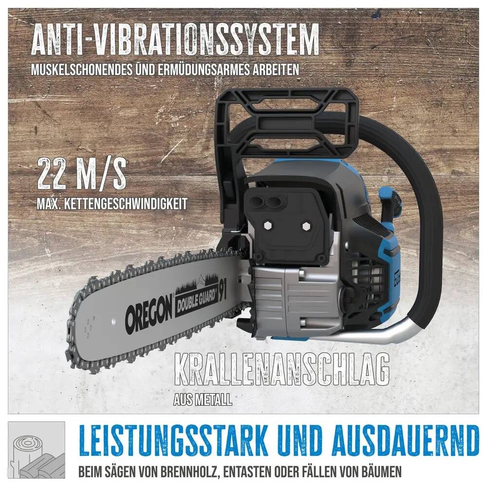 Güde Benzin-Kettensäge » KS 450-55 « Anti-Vibration, Leichtstartsystem