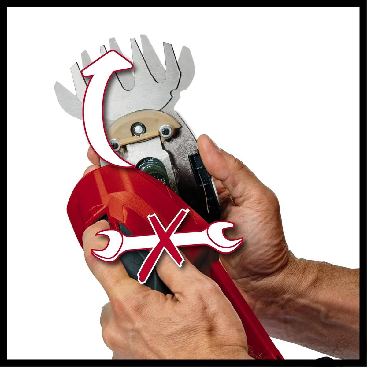 Einhell Akku-Gras- und Strauchschere » GC-CG 18 Li-Solo « 2-in-1 Tool