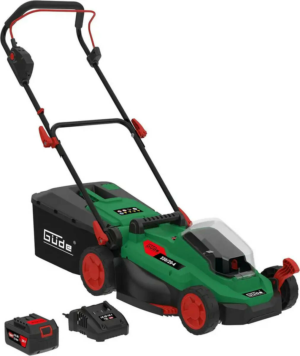Güde Akku-Rasenmäher » 330/20-4 « Komplettset inkl. Akku u. Mulchkit