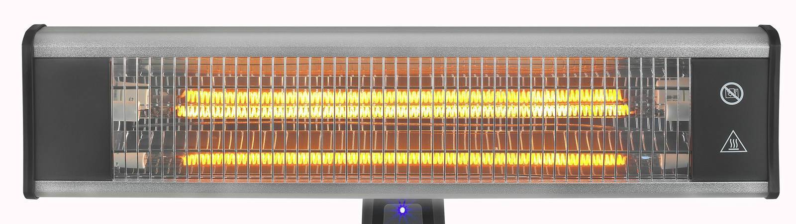 Eurom Balkonheizstrahler Terrassenstrahler Heiz-Strahler mit Ständer 1800 Watt