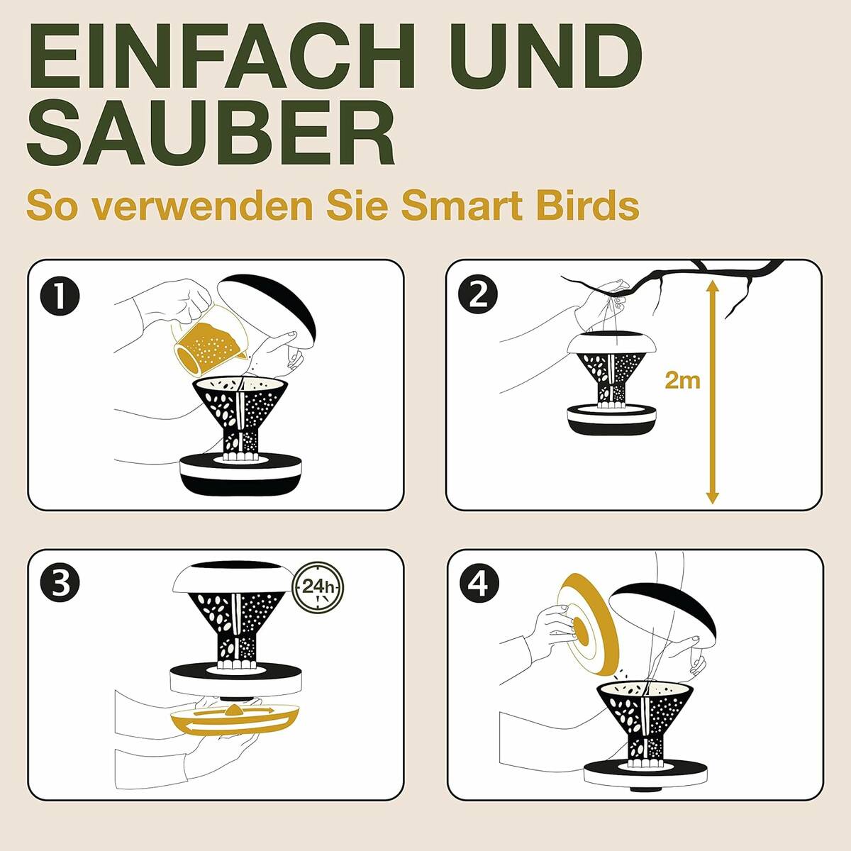 SWISSINNO Vogel-Futtersilo » SMART BIRDS « hellblau, Schutz vor Mäusen