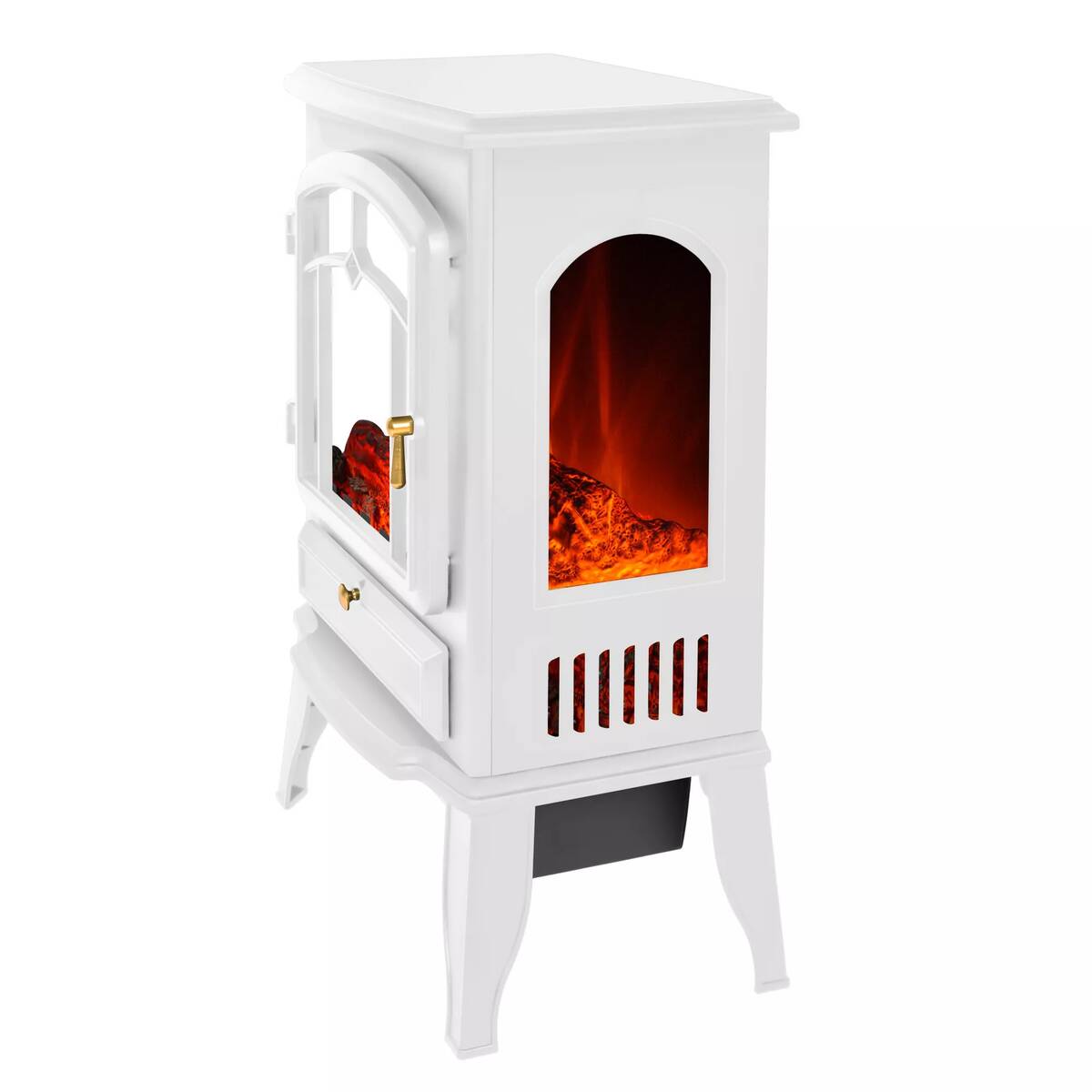 El Fuego Elektrokamin » Como II « Weiß, 2 kW, LED-Flammenbild