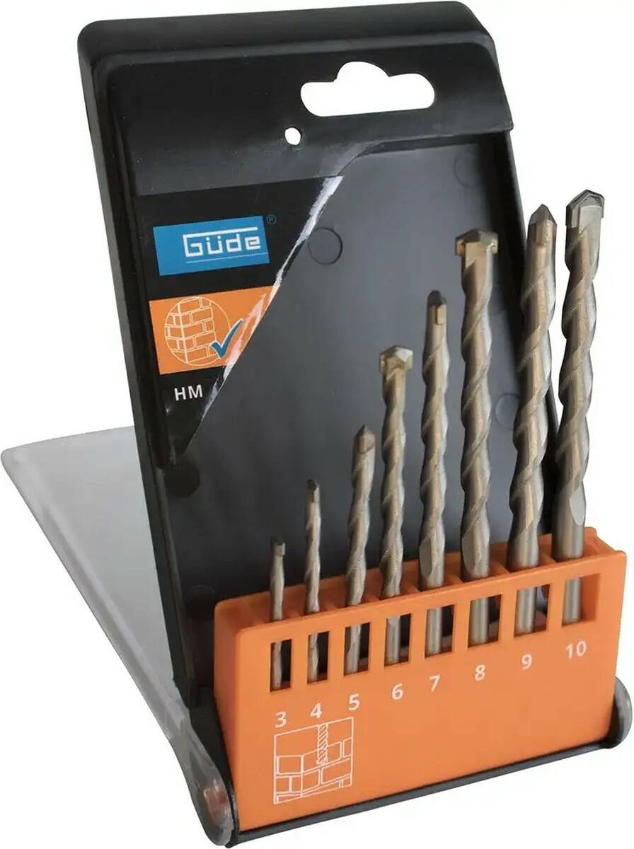Güde » HM Steinbohrer-Set 8-tlg « Spezial-Legierung, Art. 58151