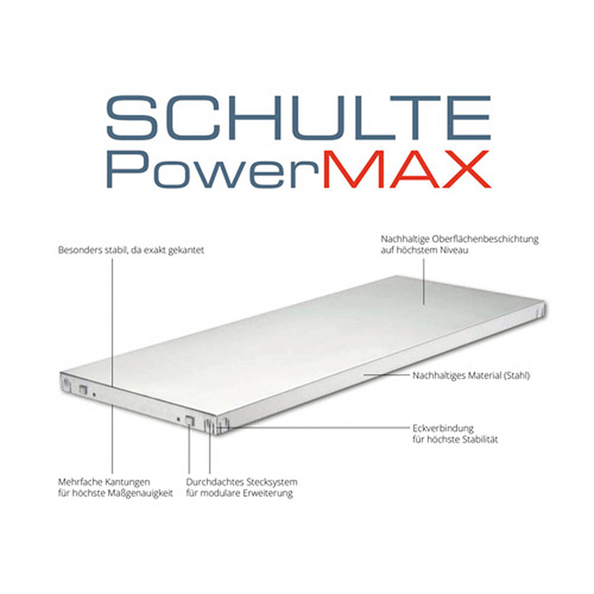 Schulte Regalwelt » Steckregal « PowerMAX Fachböden, 260 kg