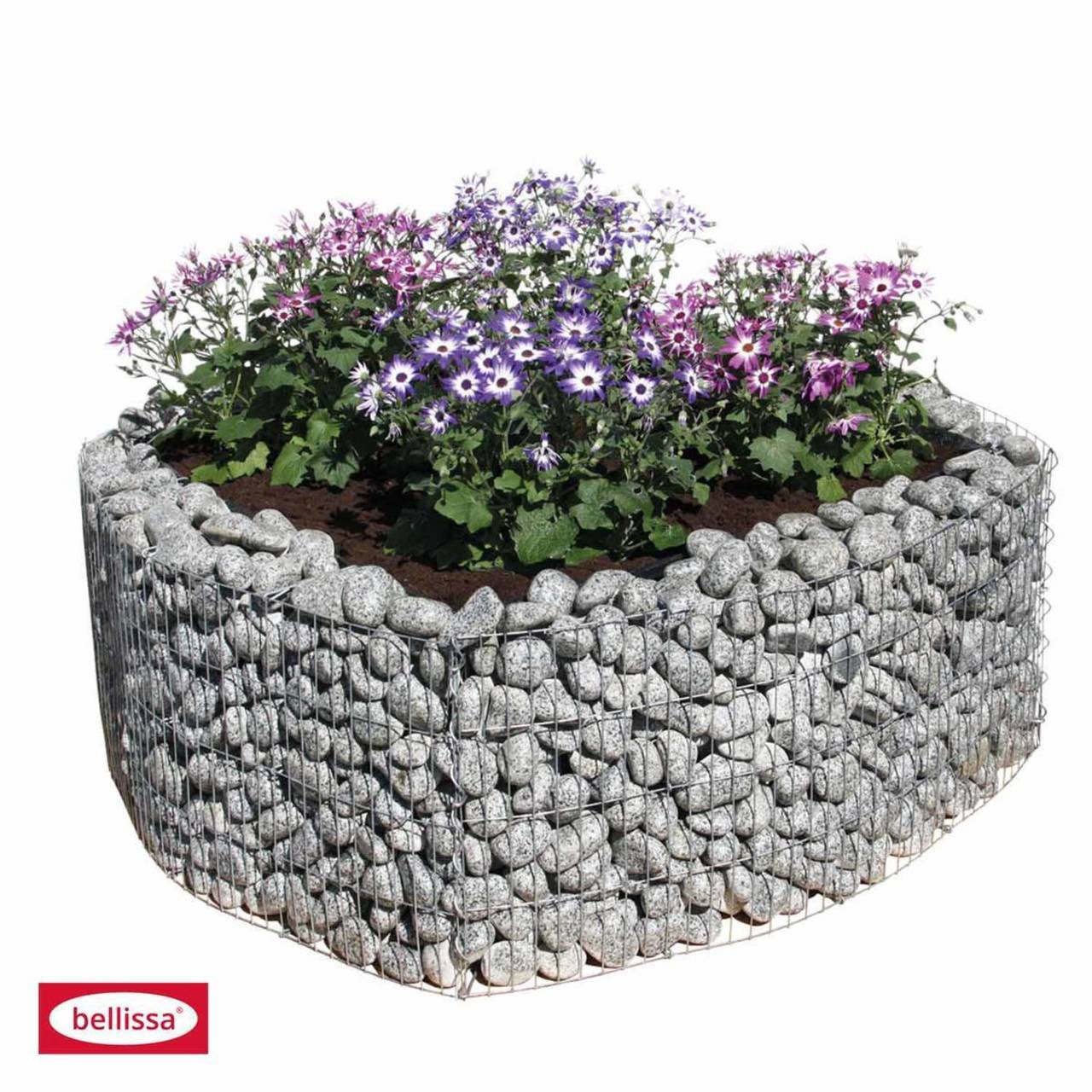 Belissa Hochbeet "Basic" - 4-Eck - Ø 113 cm - Höhe: 40 cm - inkl. Trennfolie