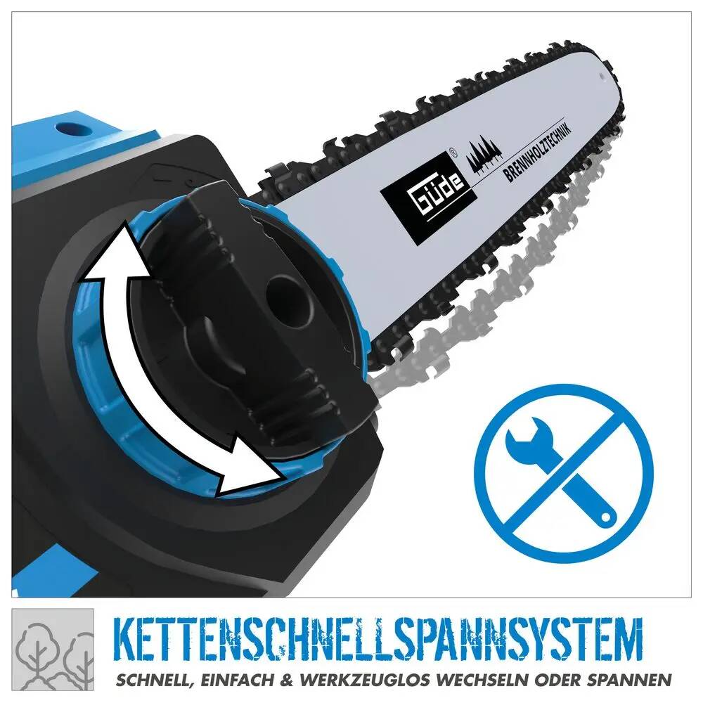 Güde Elektro Kettensäge » KS 405 EC « 2400 W, 13 m/s, Öltankanzeige