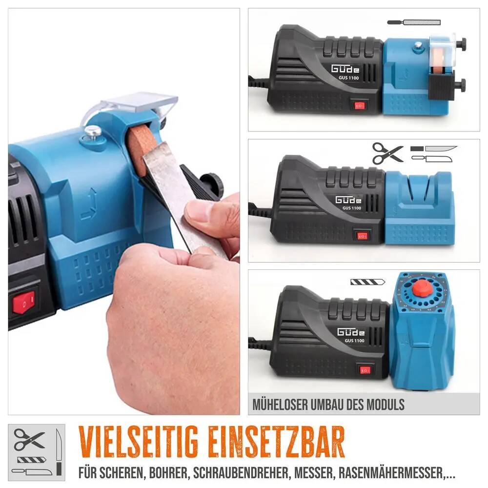 Güde Universal-Schärfstation » GUS 1100 « 110 W, 60K, 3 versch. Module