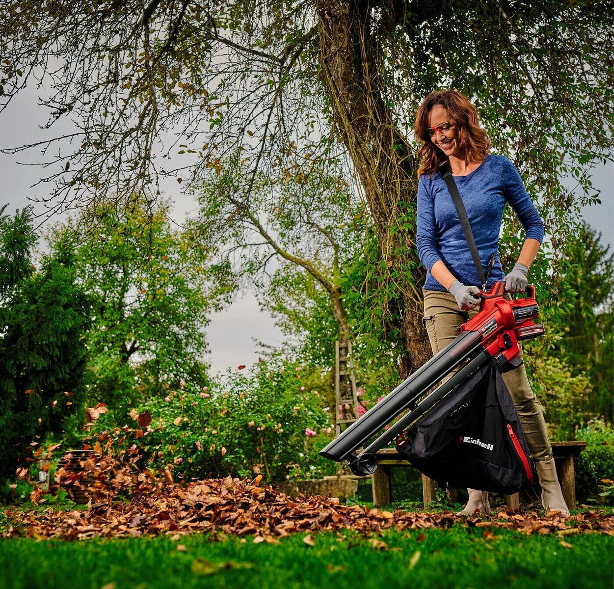 ♦ OUTLET ♦ Einhell Akku-Laubsauger Solo » VENTURRO 18/210 « 500 m³/h Saugleistung