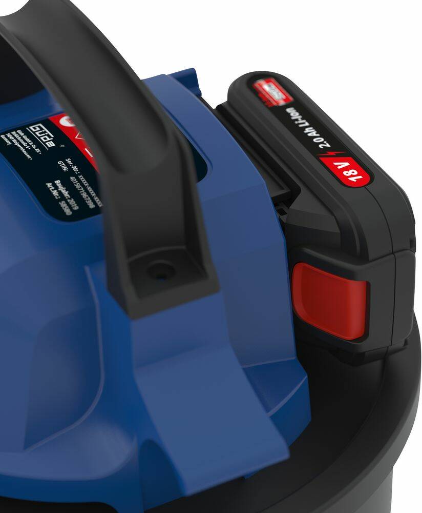Güde Akku-Aschesauger » AS 18-201-05 « 15 Liter inkl. Akku & Ladegerät